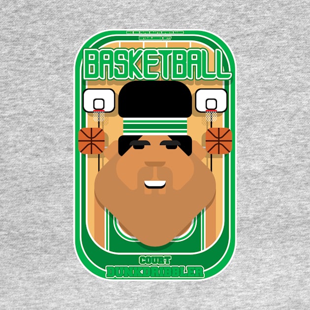 Basketball Green - Court Dunkdribbler - Seba version by Boxedspapercrafts